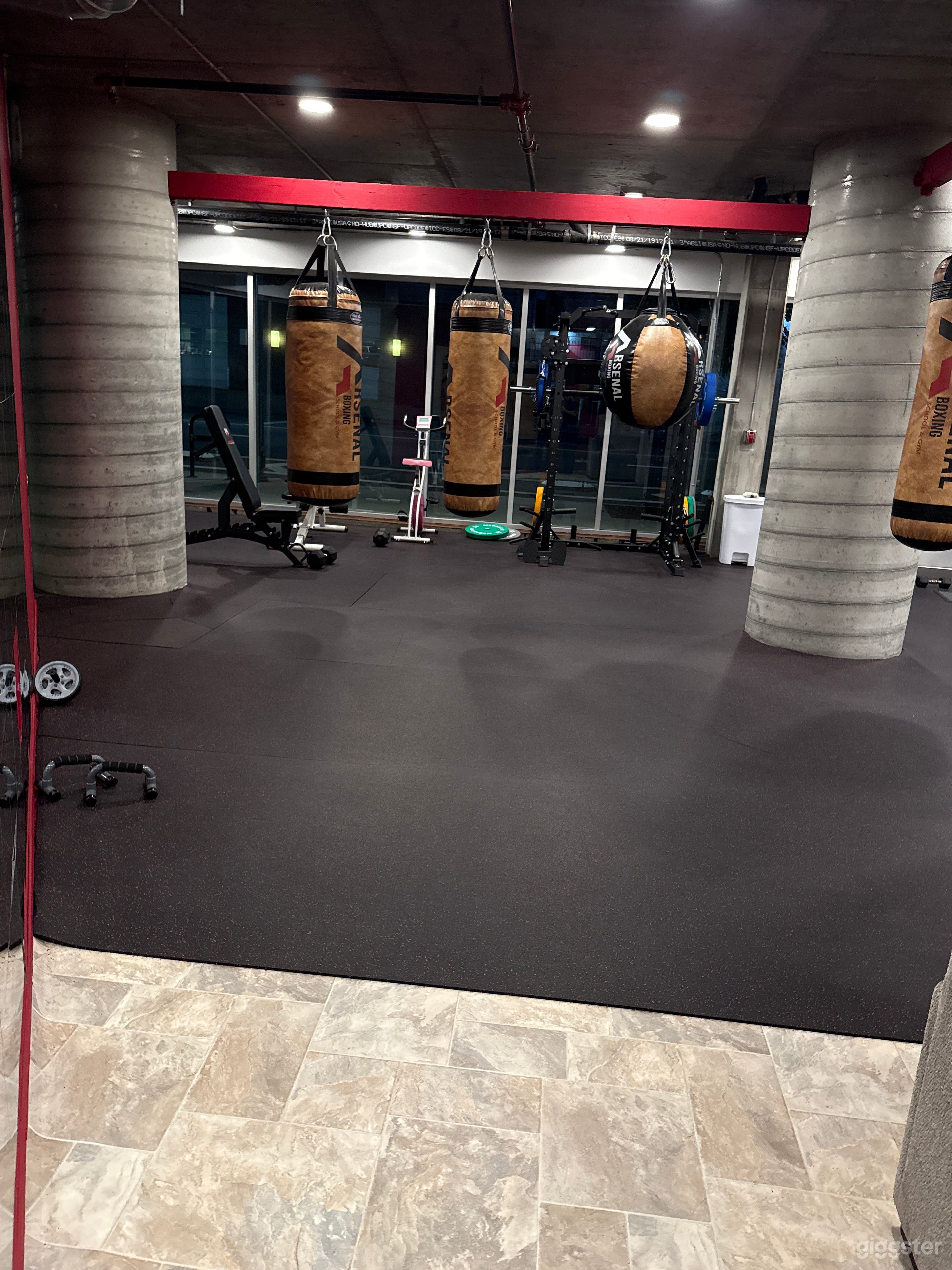 Industrial Boxing Gym w/ Ring & Heavy Bags | Hollywood Photo 2