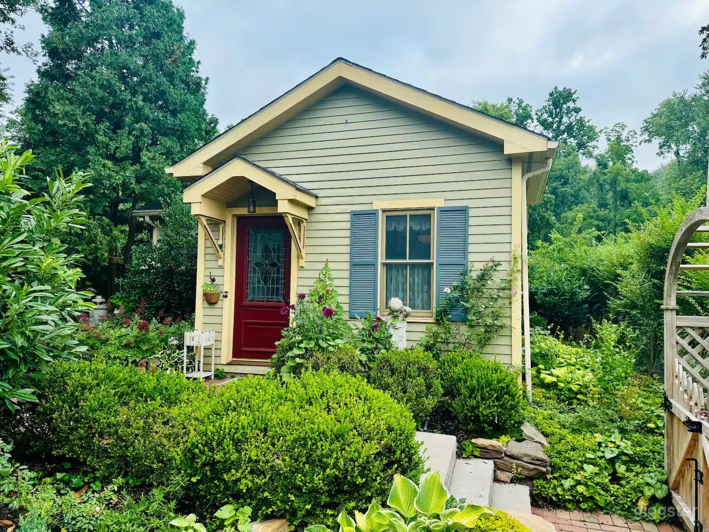 Front entrance to the cottage