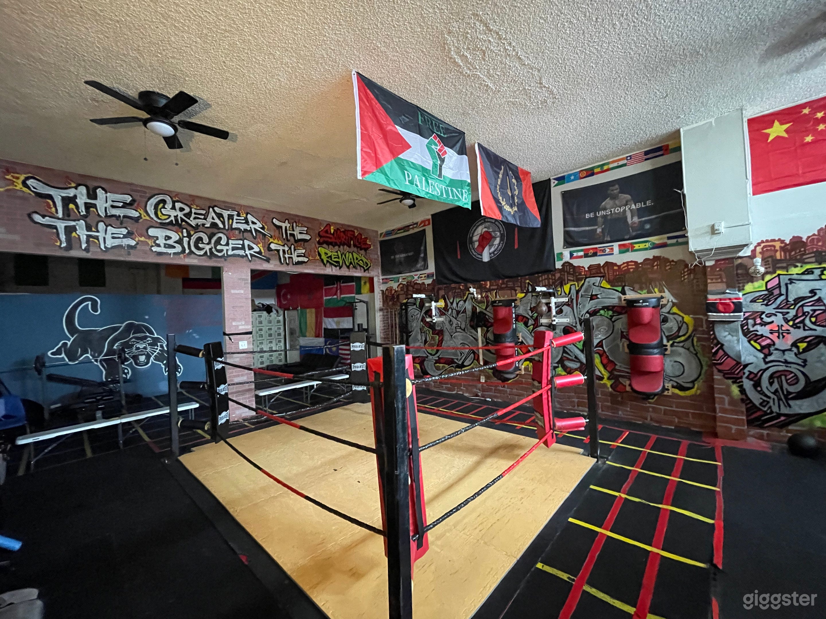 Urban Boxing Gym with Graffiti Walls Photo 3