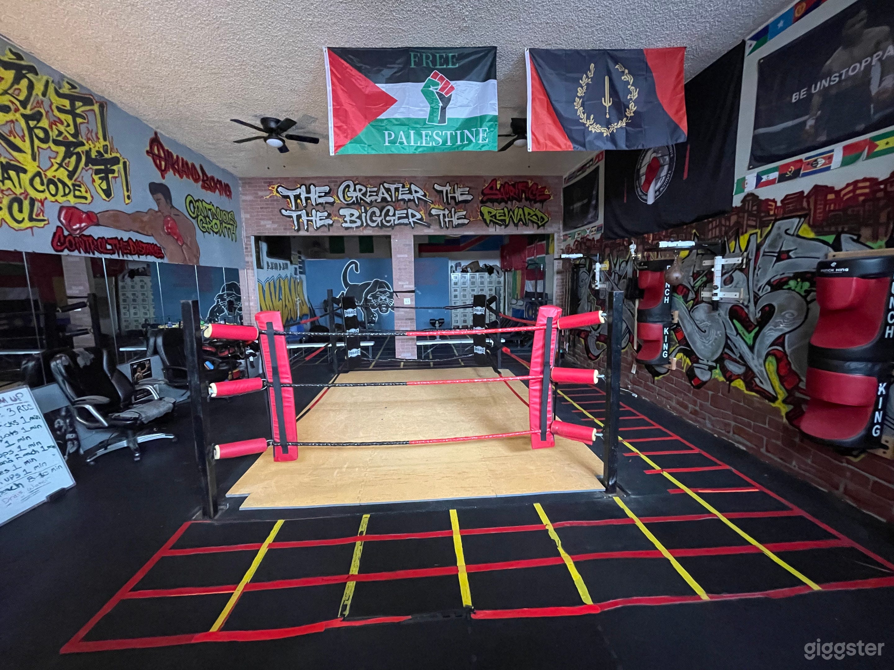 Urban Boxing Gym with Graffiti Walls Photo 1