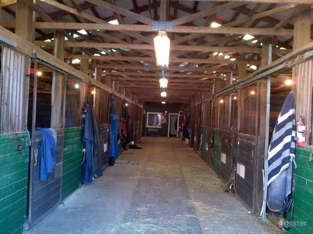 The inside of one of our gorgeous stables where we look after our horses. 