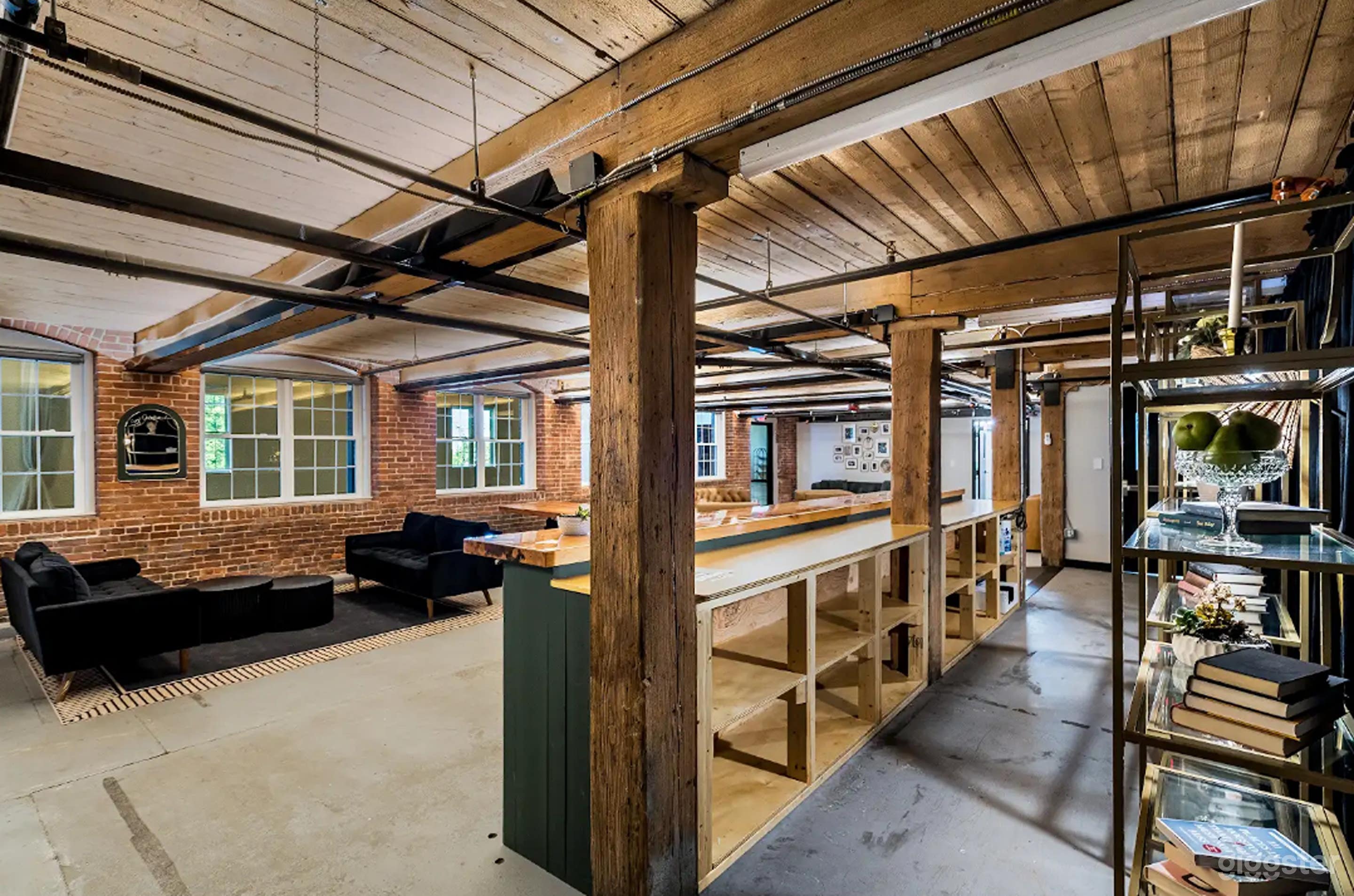 Urban-Industrial Lounge with Historic Charm Photo 2