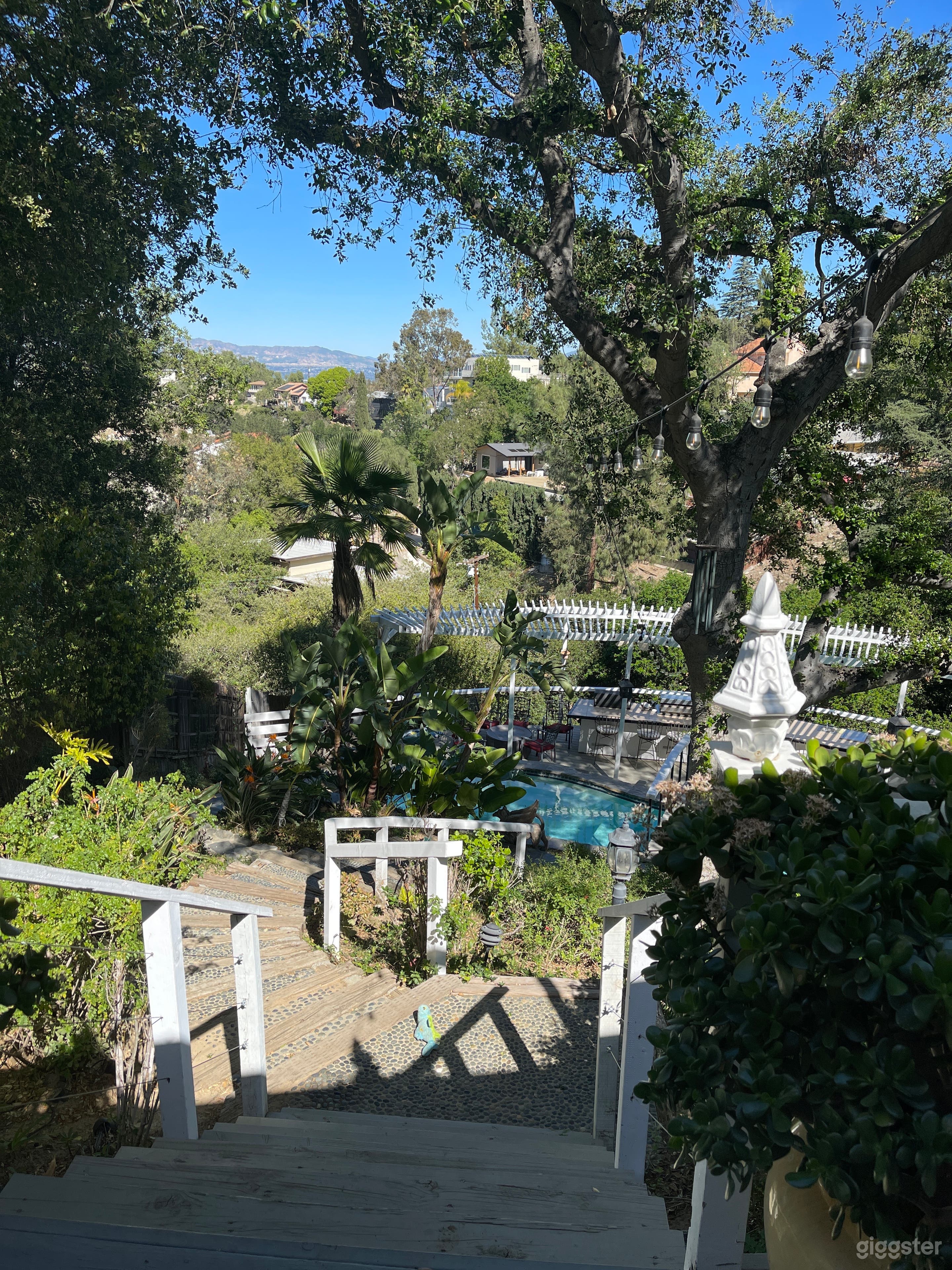 Backyard with views
