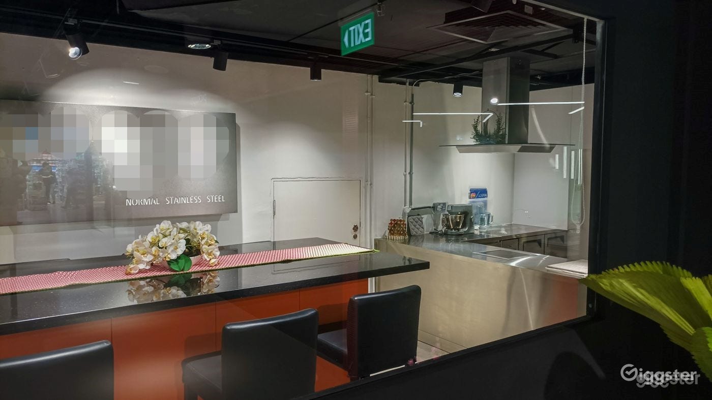 Fully equipped, modern stainless steel kitchen to support events in the pavilion