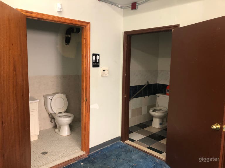  Unisex bathrooms, 2 of 3 available 