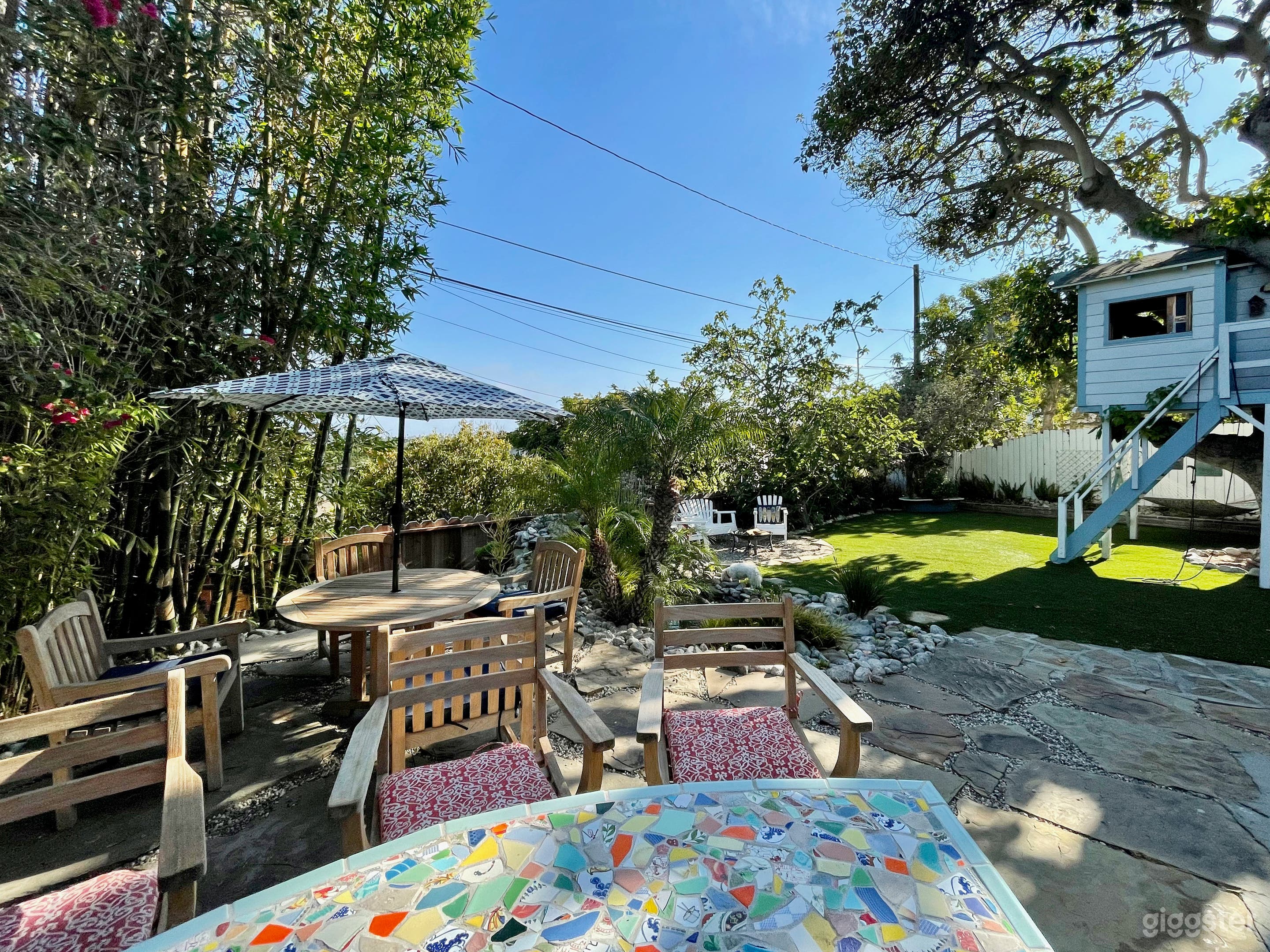 Back yard - bottom level.