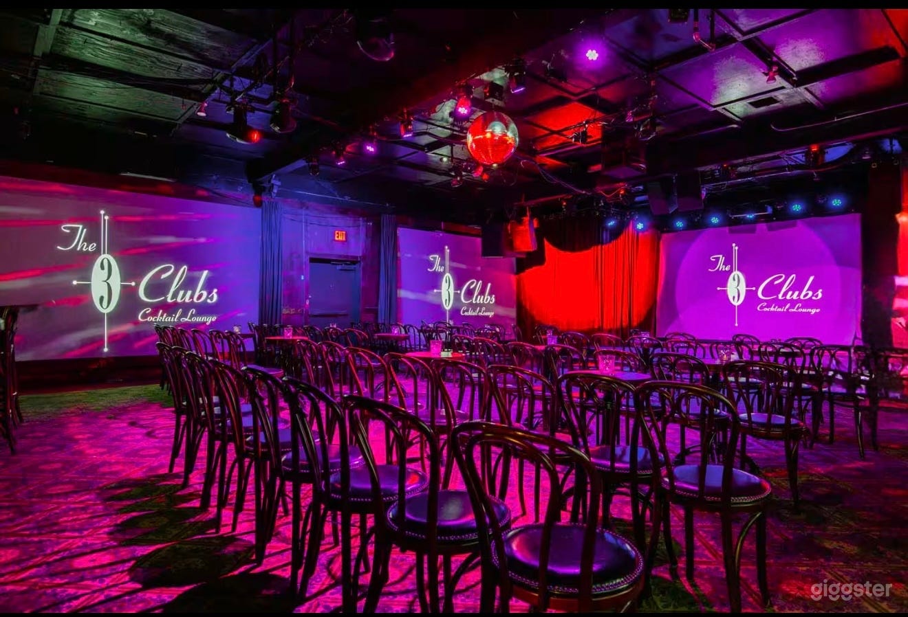 Timeless Old Hollywood Lounge Venue Full Stage! Photo 1