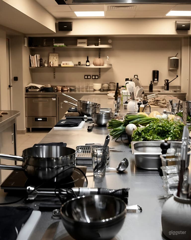  Intimate Chef-Led Culinary Workshop Space for Up to 12 Guest 