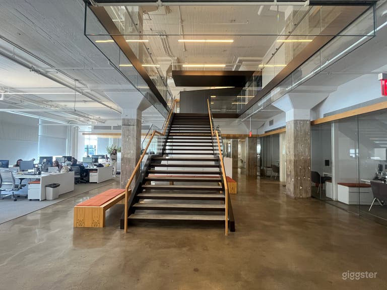  Modern, multi-floor office with conference rooms & cubicles 