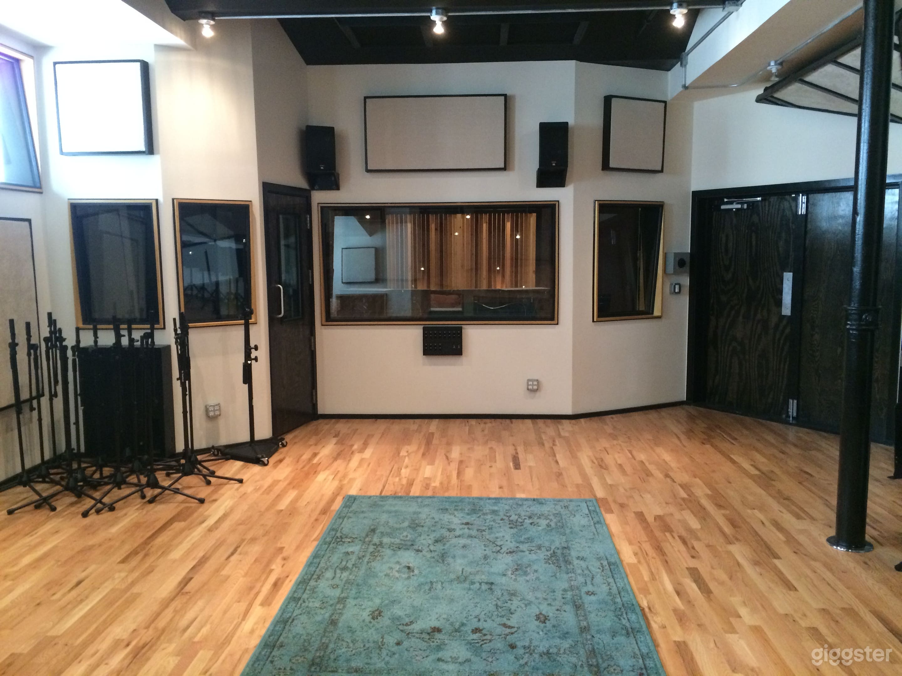 Live Room facing Control Room