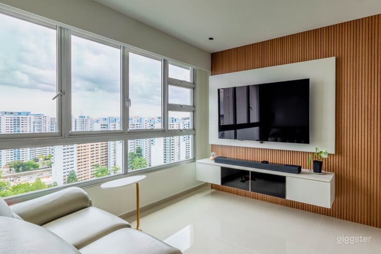  High floor allows for a scenic unblocked view in the living room. 