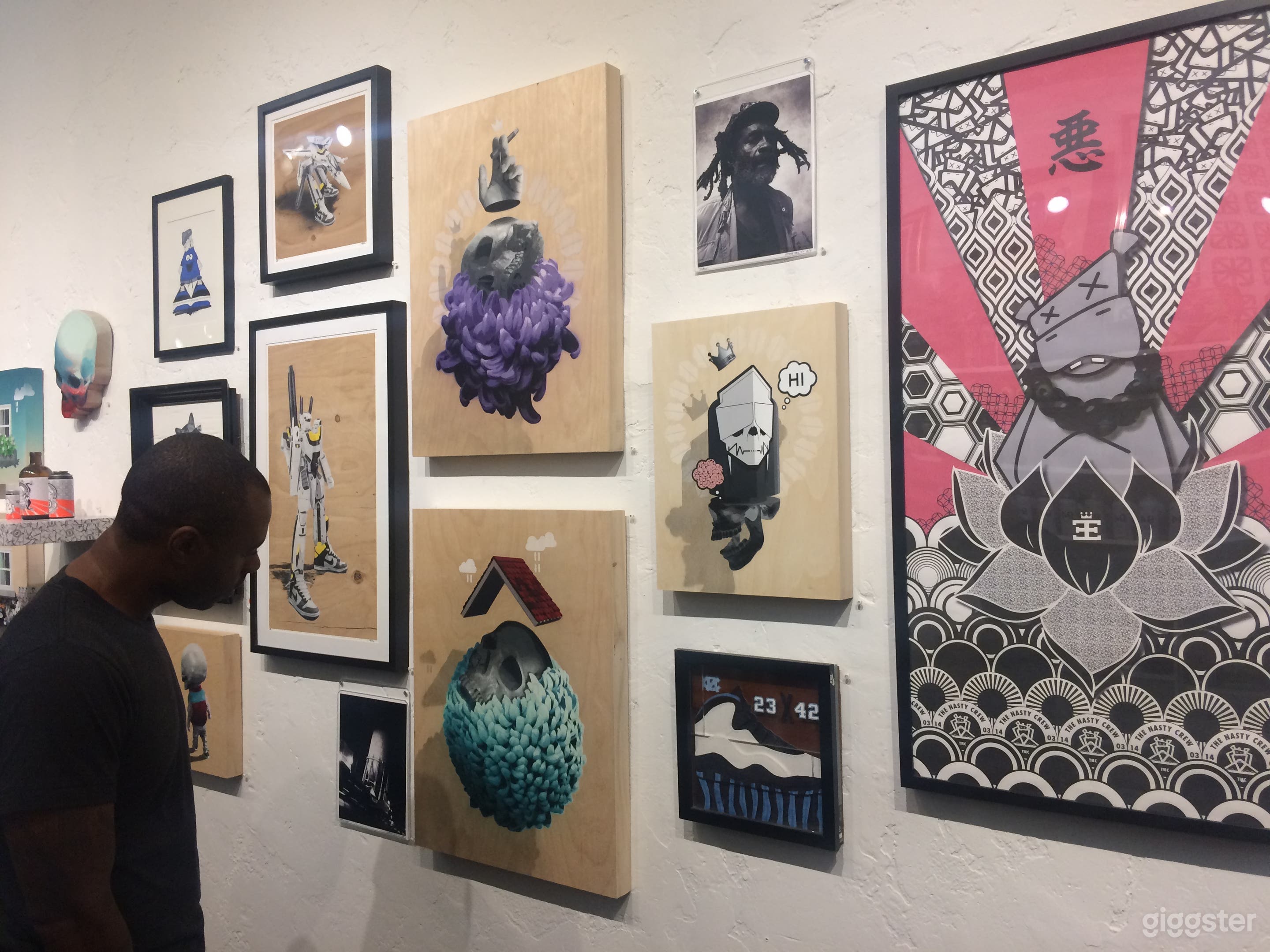 part of gallery wall