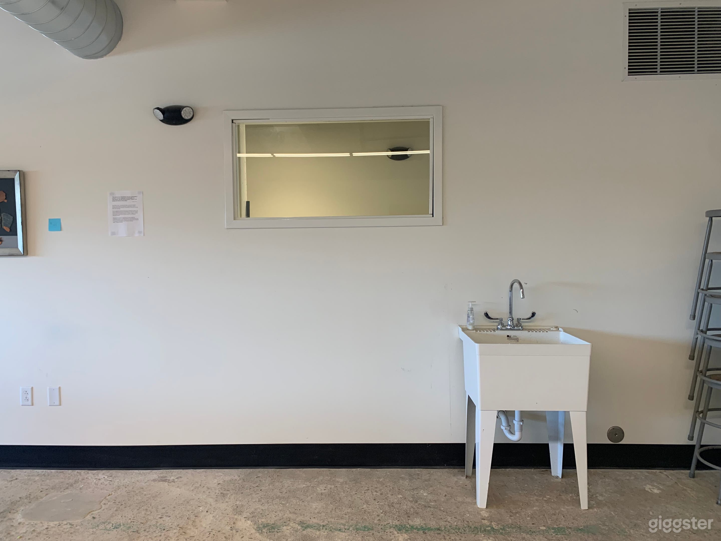 Sink and interior window