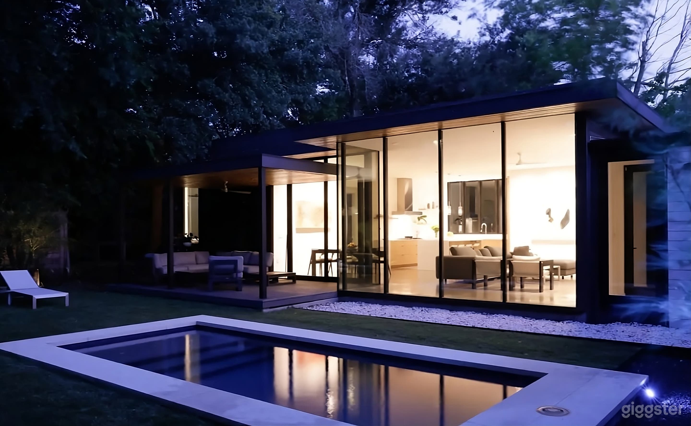 Backyard with Pool and Alfresco Living Space Photo 4