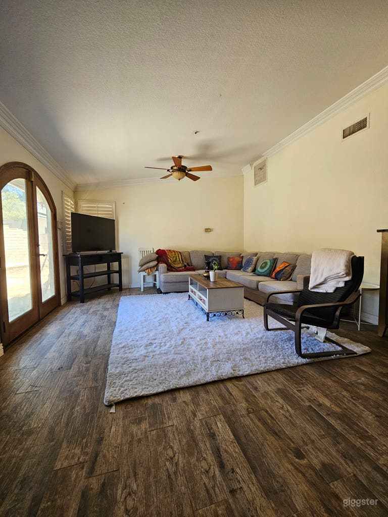  Ranch home on 5 acre horse farm with pool and outbuildings. 