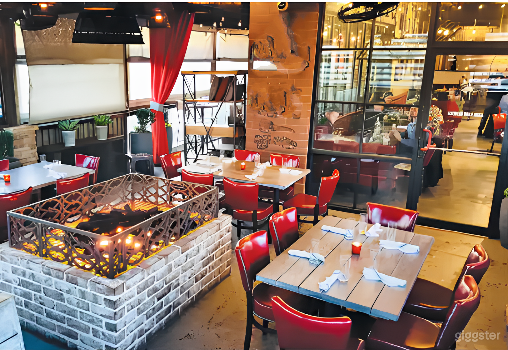 Modern and Cozy Fire Pit Lounge Photo 1