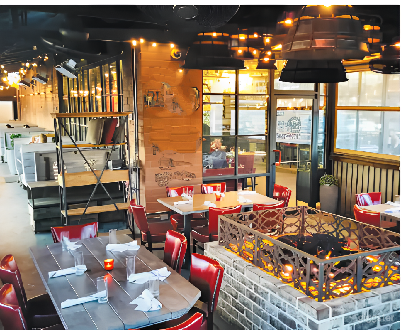 Modern and Cozy Fire Pit Lounge Photo 2