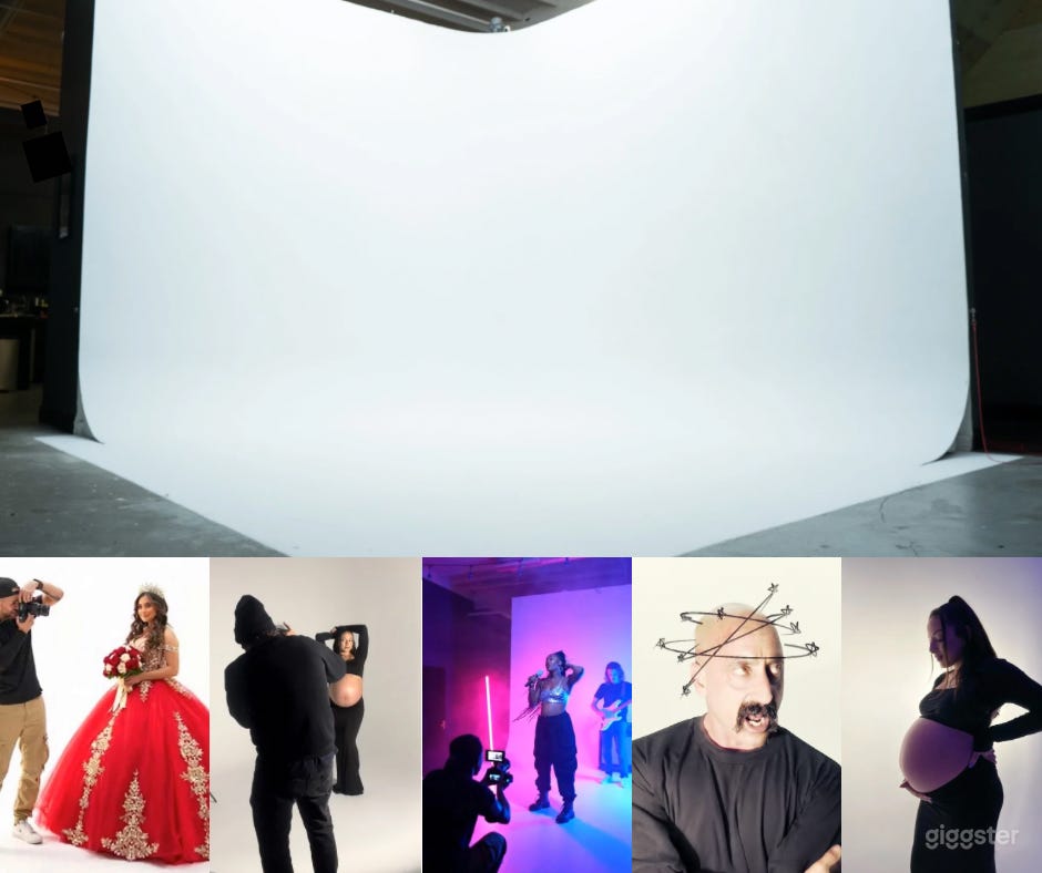 Professional Cyc Wall for Photography Film Podcast & Casting Photo 1