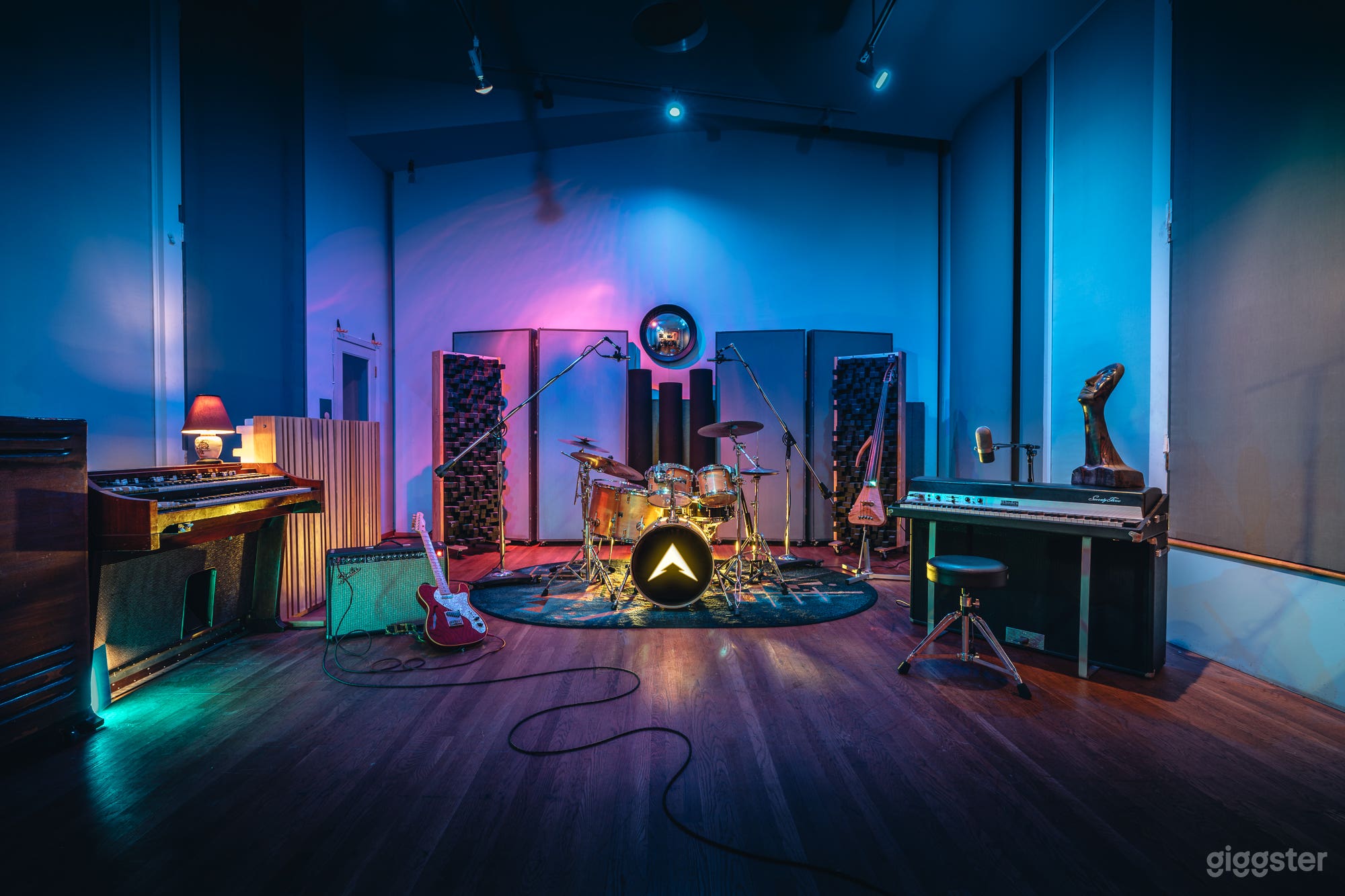 Live Room Dark Long Shot