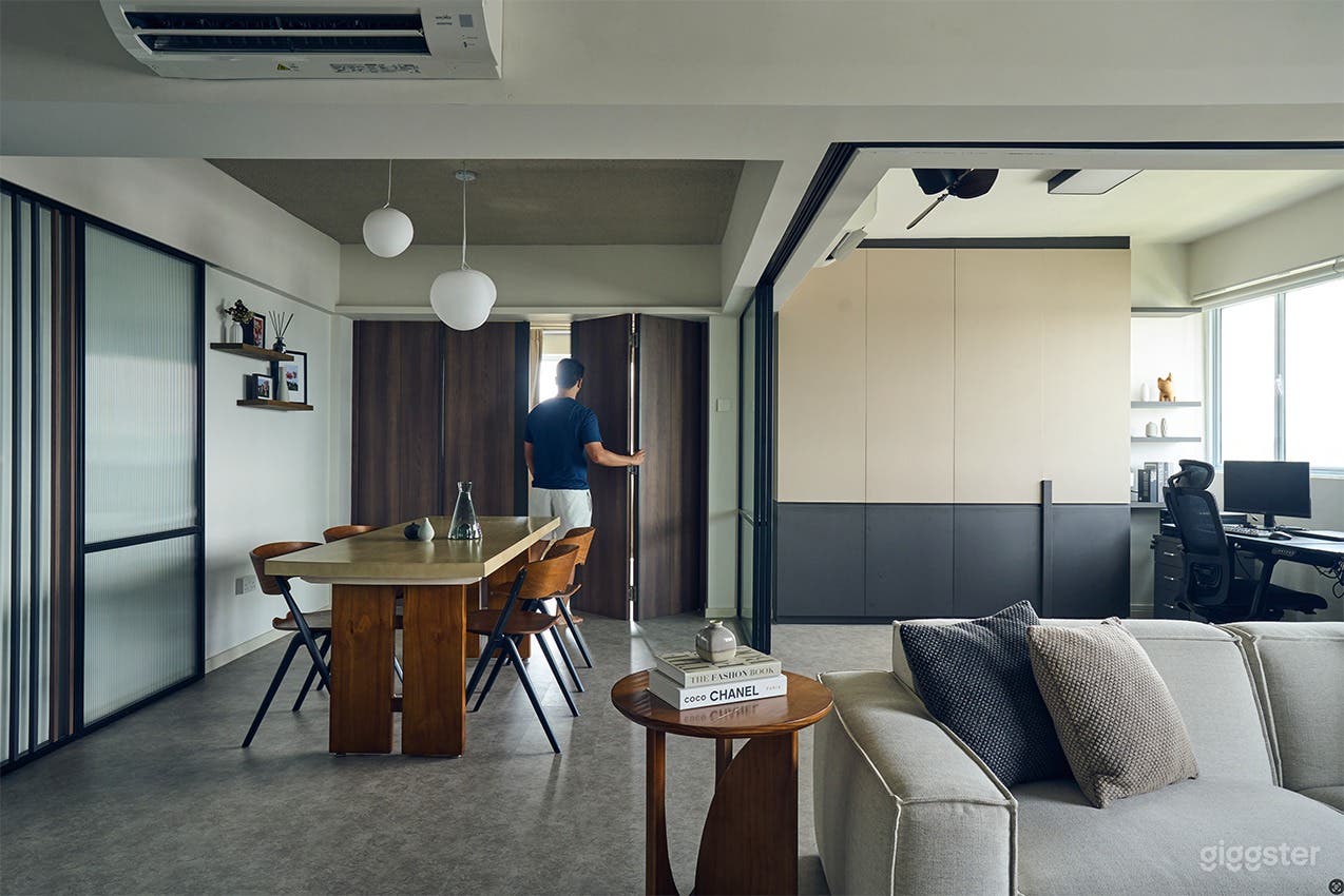 Modern Open-Concept Minimalist Apartment Photo 3