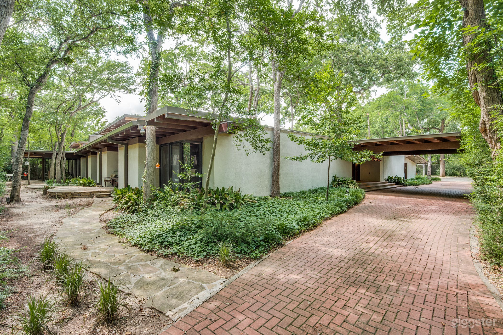 Brick Drive Leading to Home