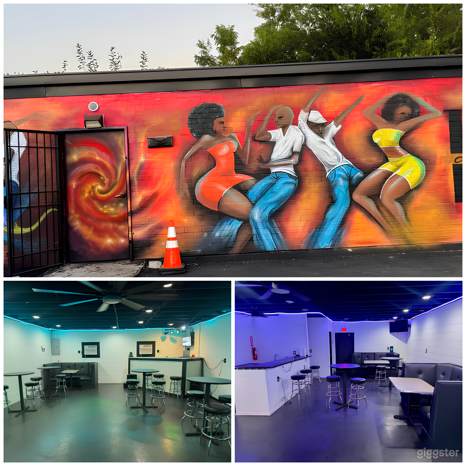 Urban Event Venue w/ Mural Courtyard (Buyout) Photo 1