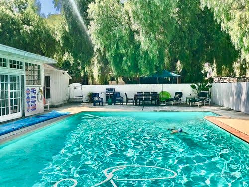  Large Rectangular Pool in a Ranch 