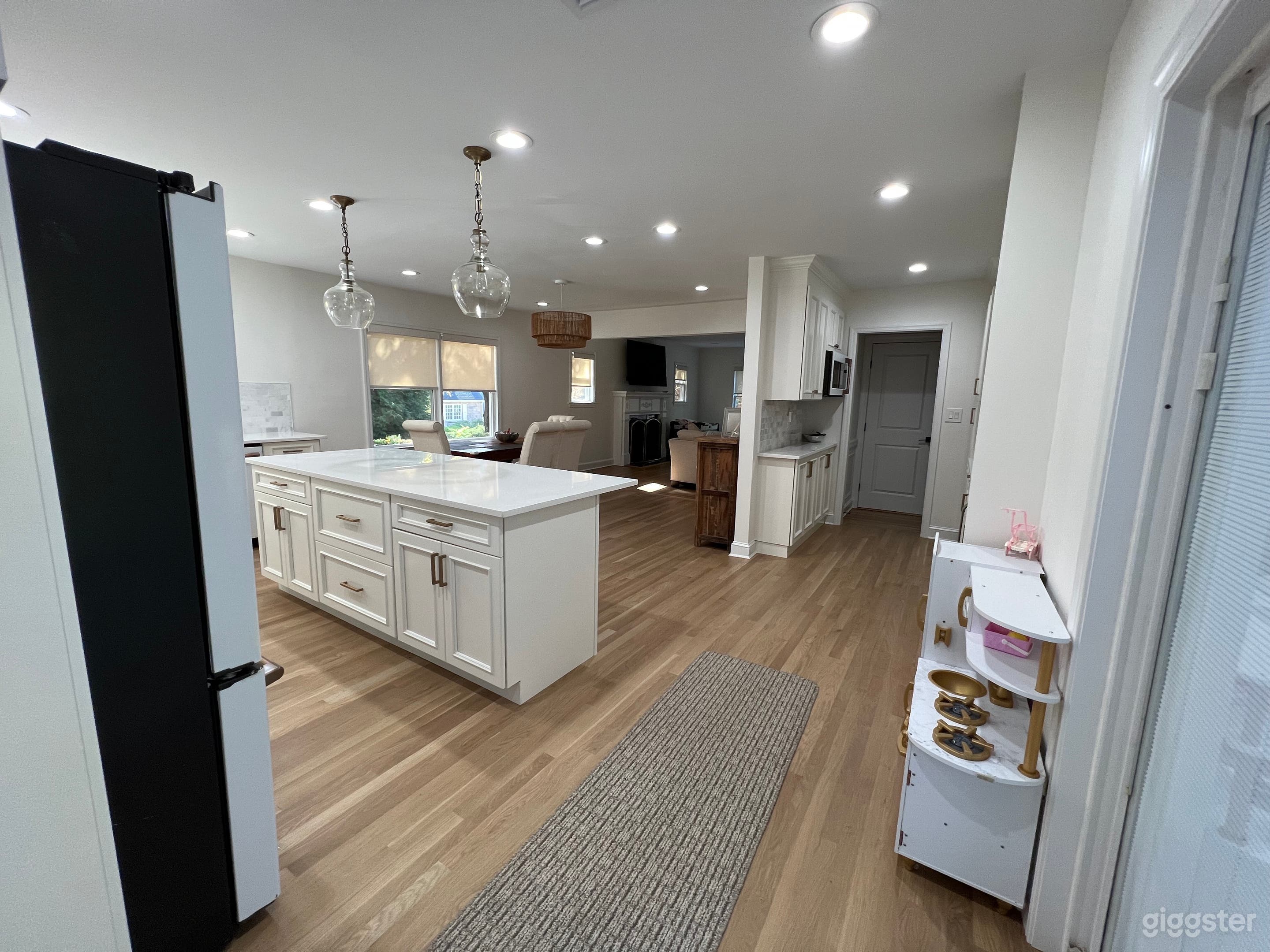 Grand open floor plan- Kitchen/Pantry Kitchen open to dining and living spaces.