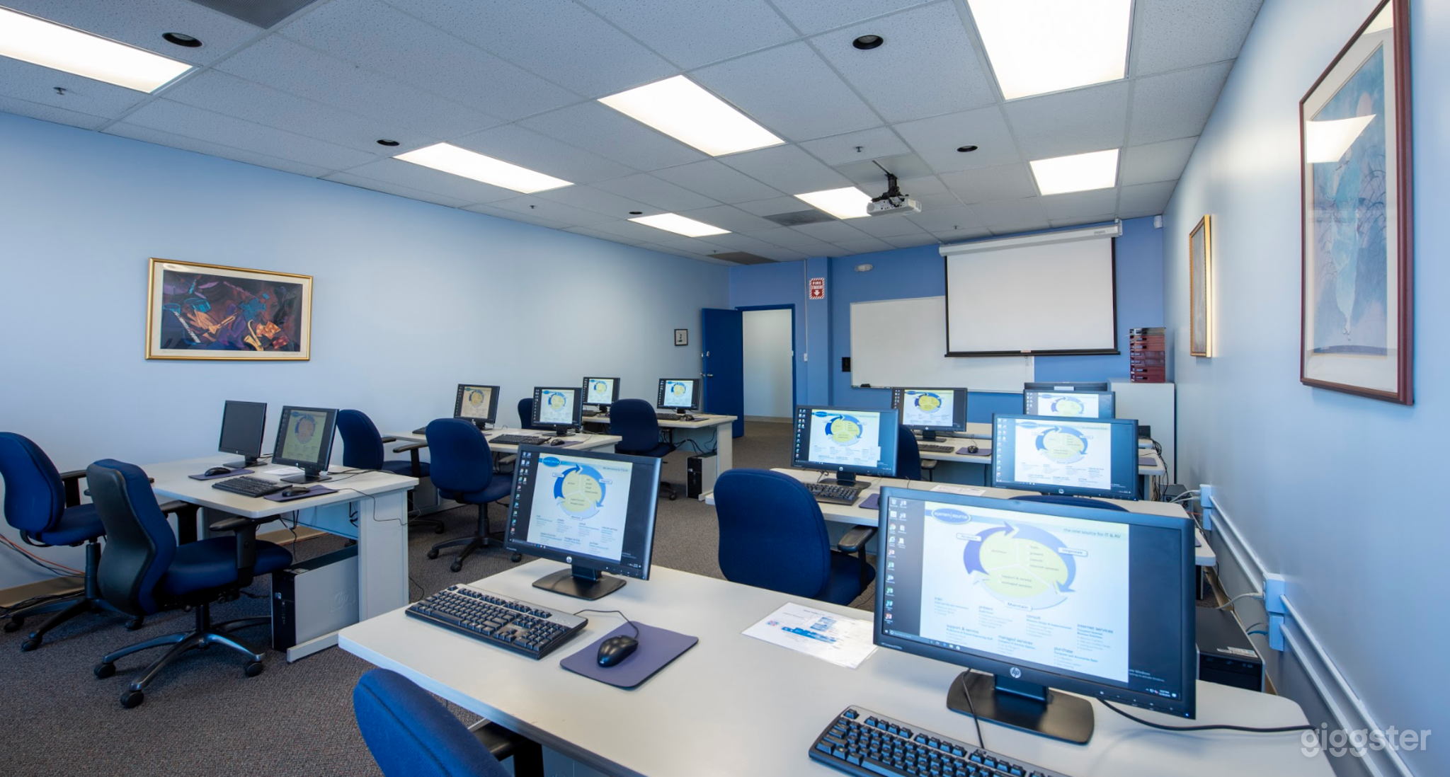 Fully Equipped, 12 Person Computer Lab and Training Room Photo 3