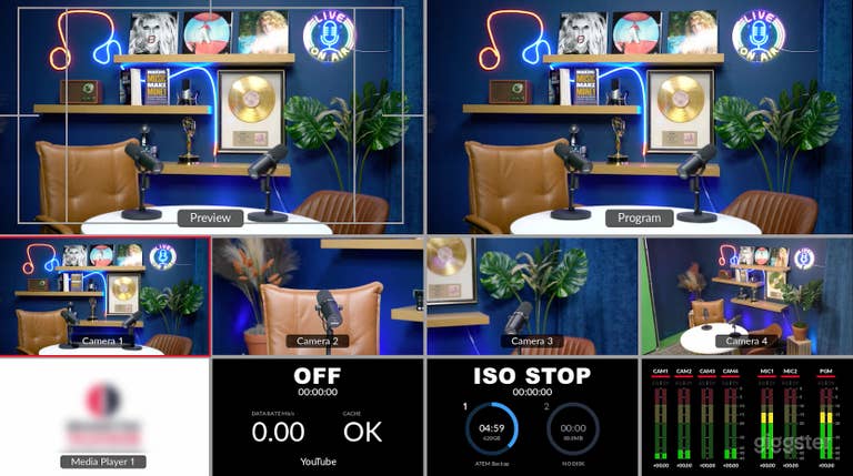  Our multicam workflow offers 4 camera angles and real-time production, meaning you can leave our studio with a polished episode that doesn&#x27;t require additional editing. 
