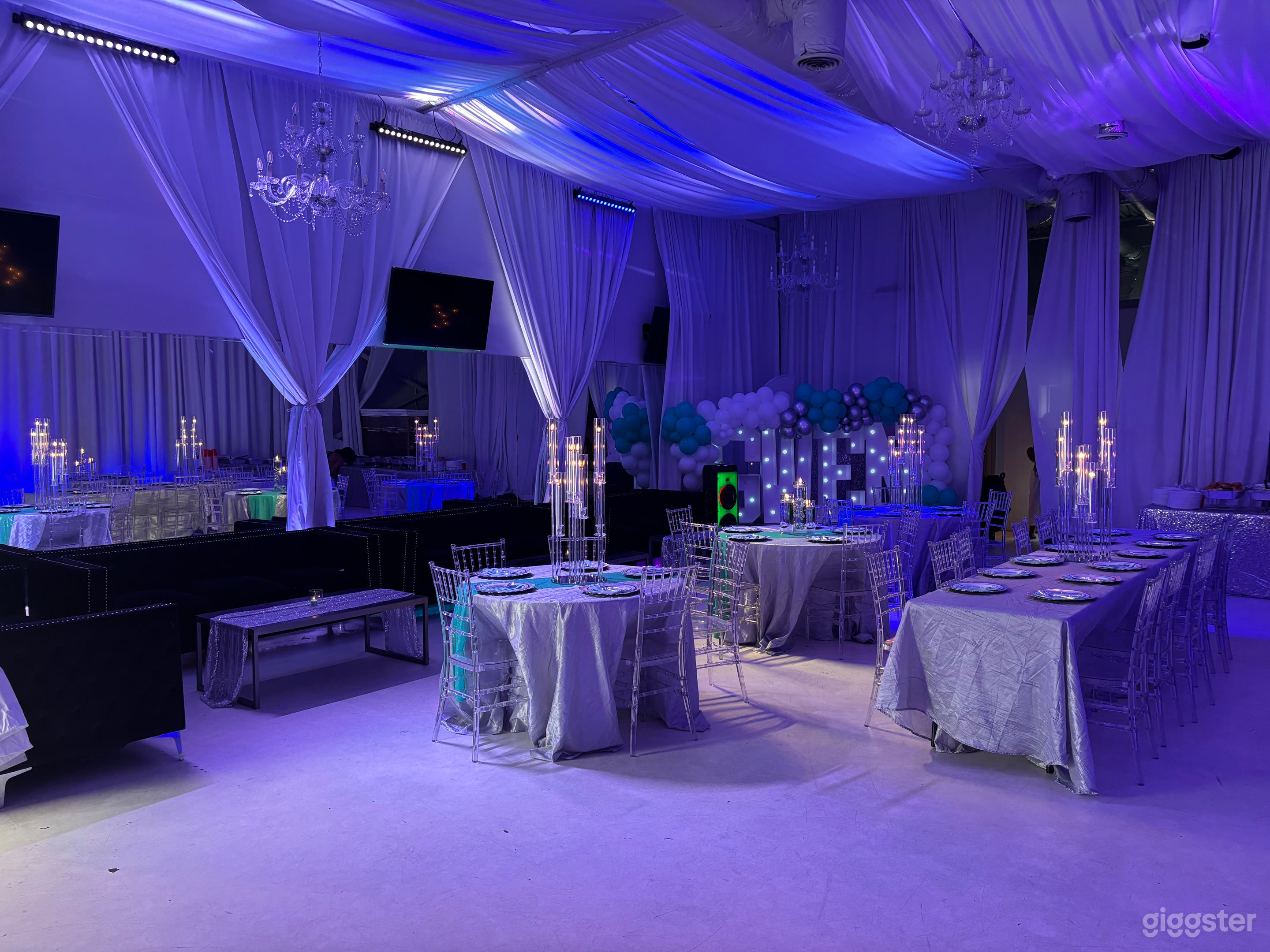 West Midtown Loft Venue w Draping & Uplighting Photo 2