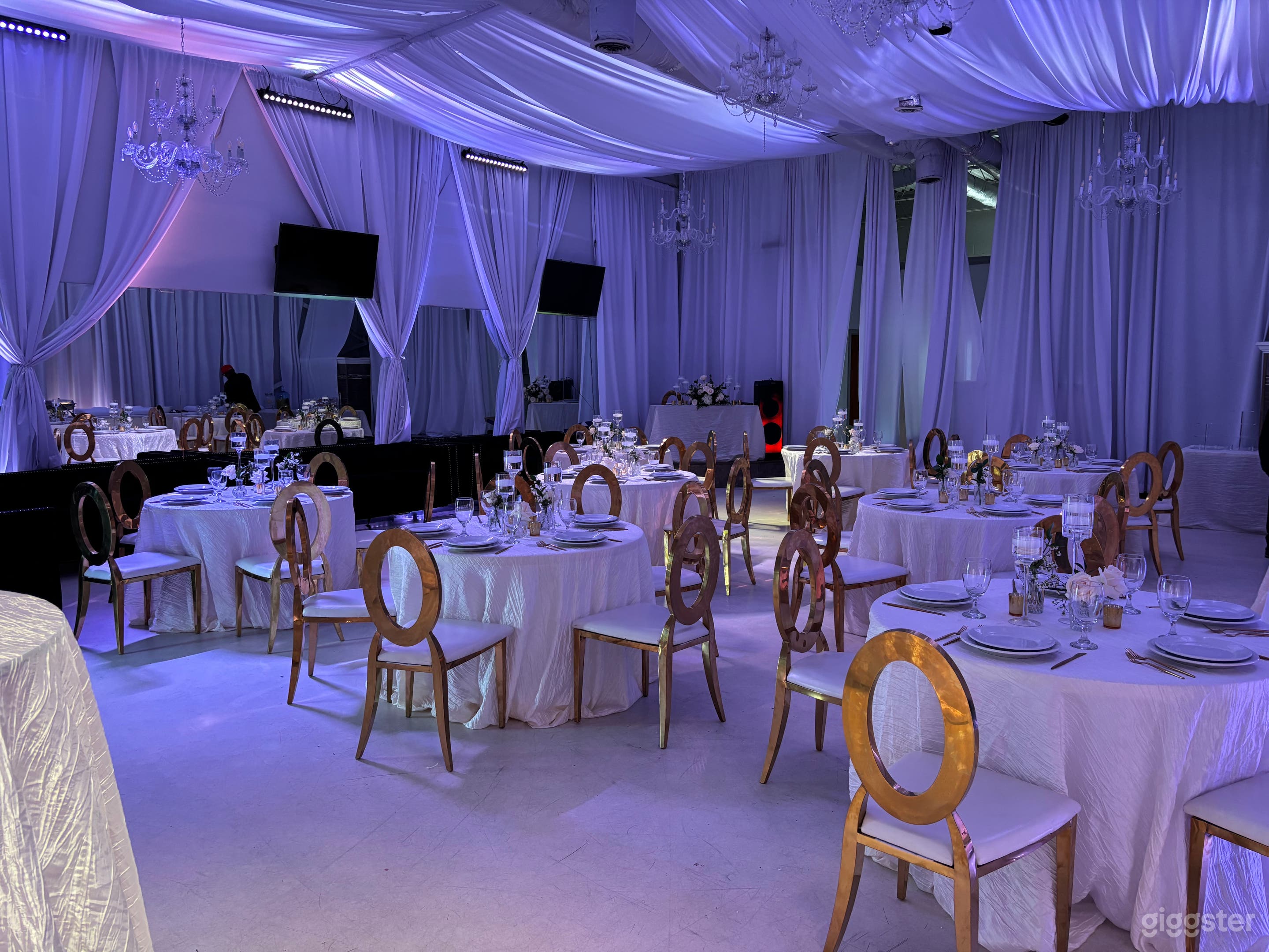 West Midtown Loft Venue w Draping & Uplighting Photo 1