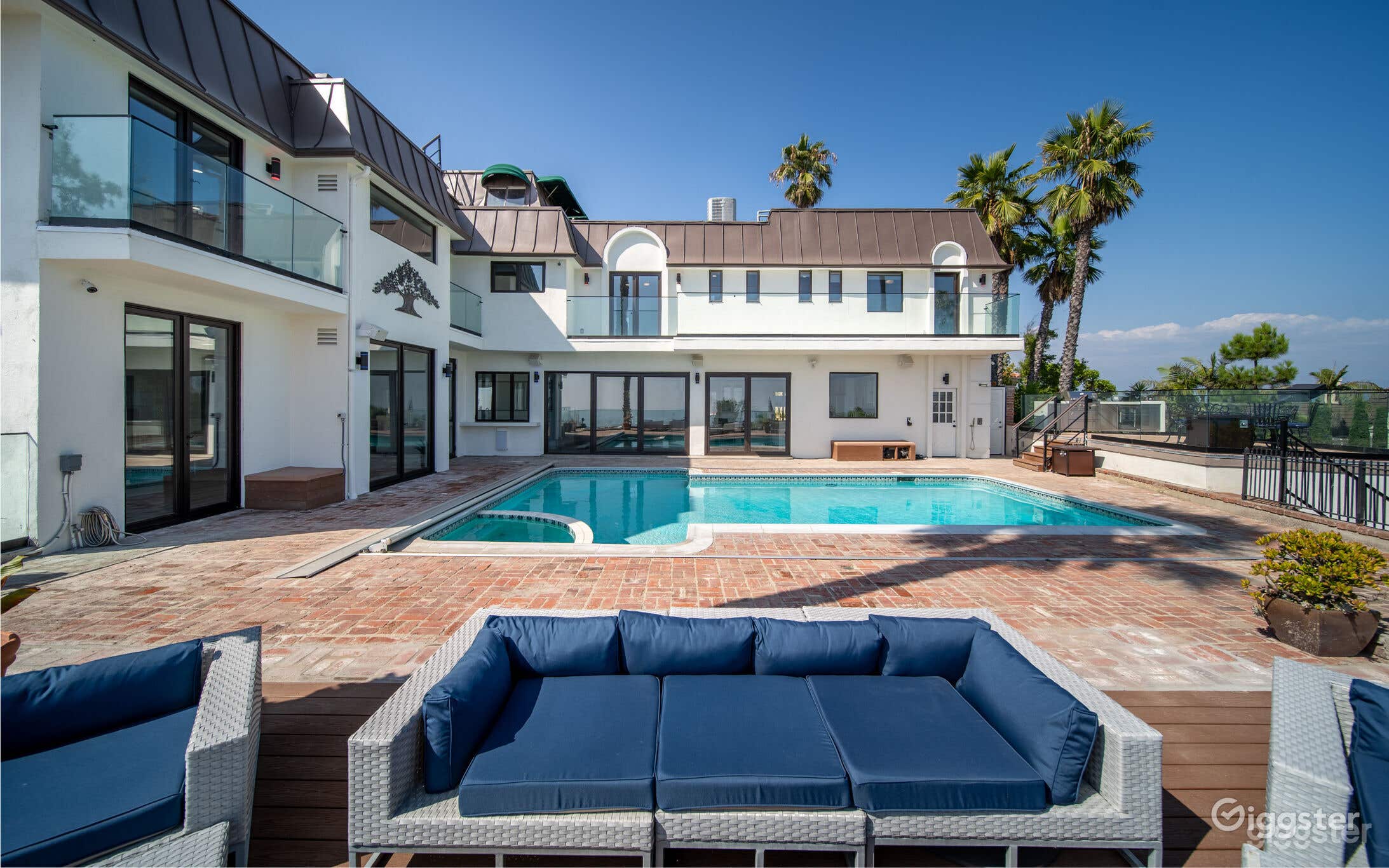 OUTDOOR POOL in Hollywood Hills Estate Photo 2