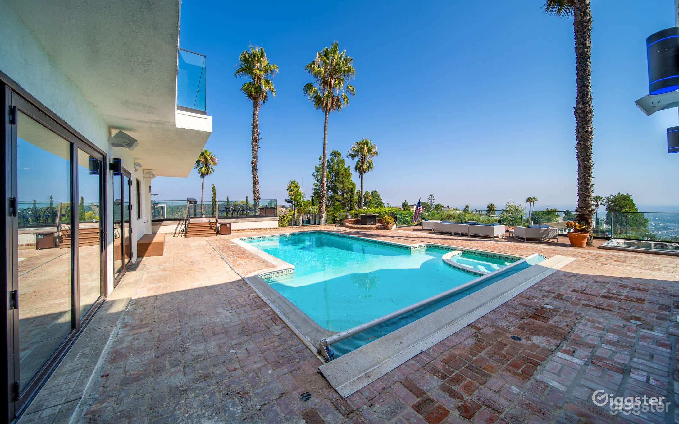 OUTDOOR POOL in Hollywood Hills Estate Photo 4