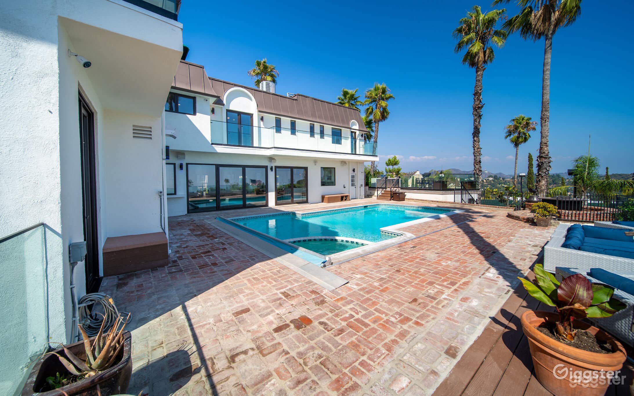 OUTDOOR POOL in Hollywood Hills Estate Photo 3