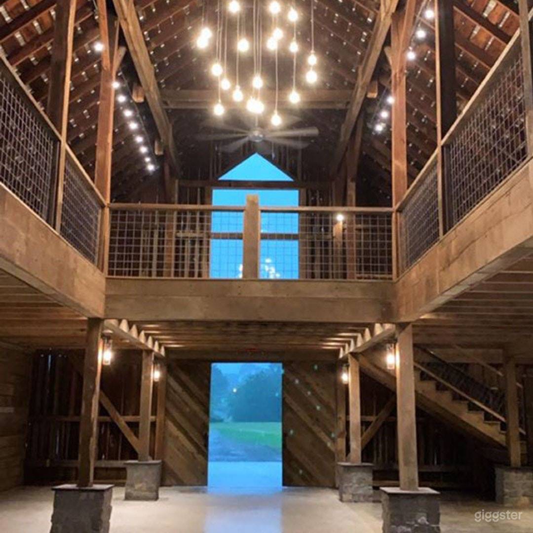 Indoor Barn Venue with loft