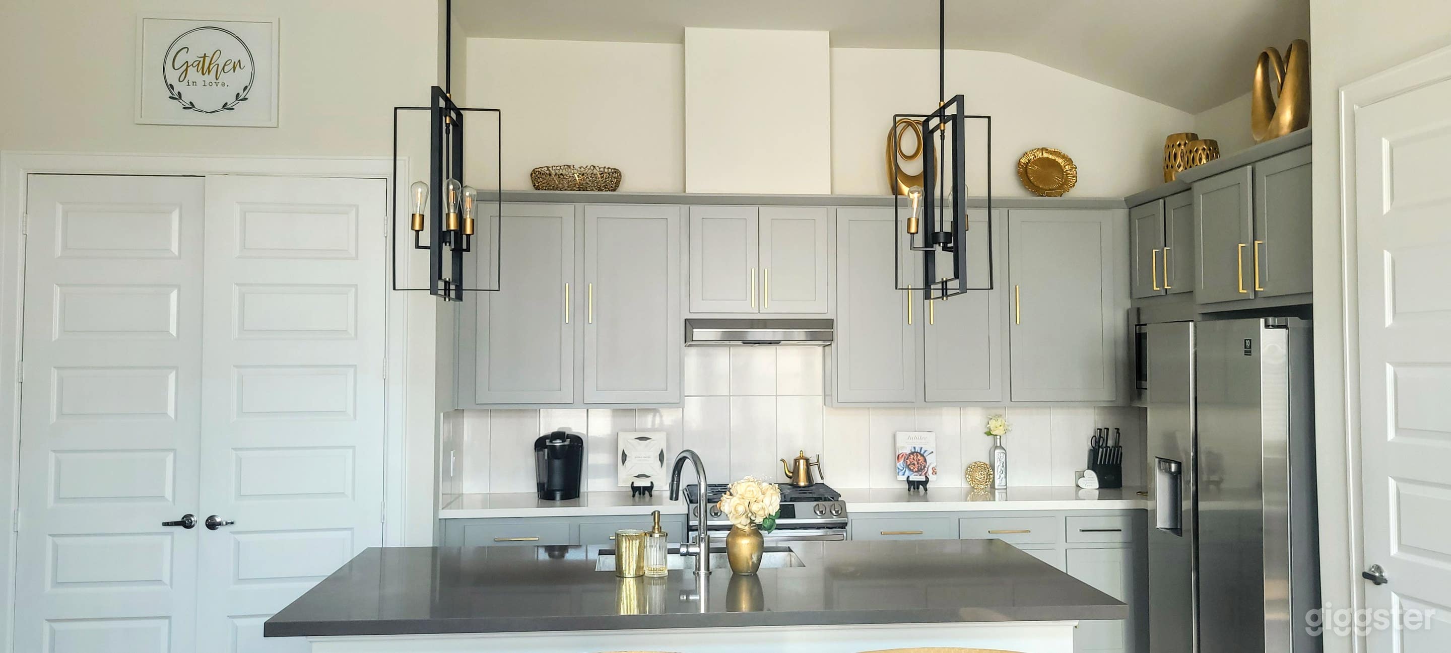 Straight view of kitchen