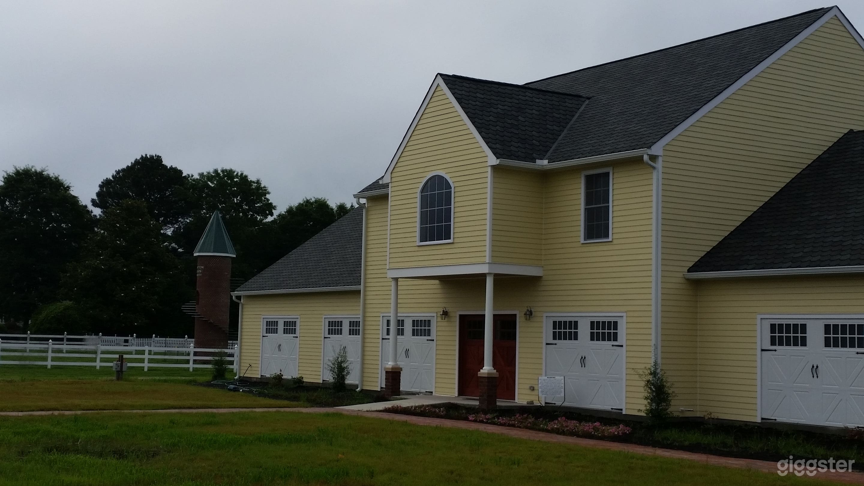 Front view of the Winery. It is the largest carriage house in Surry (maybe in all of eastern Virginia).