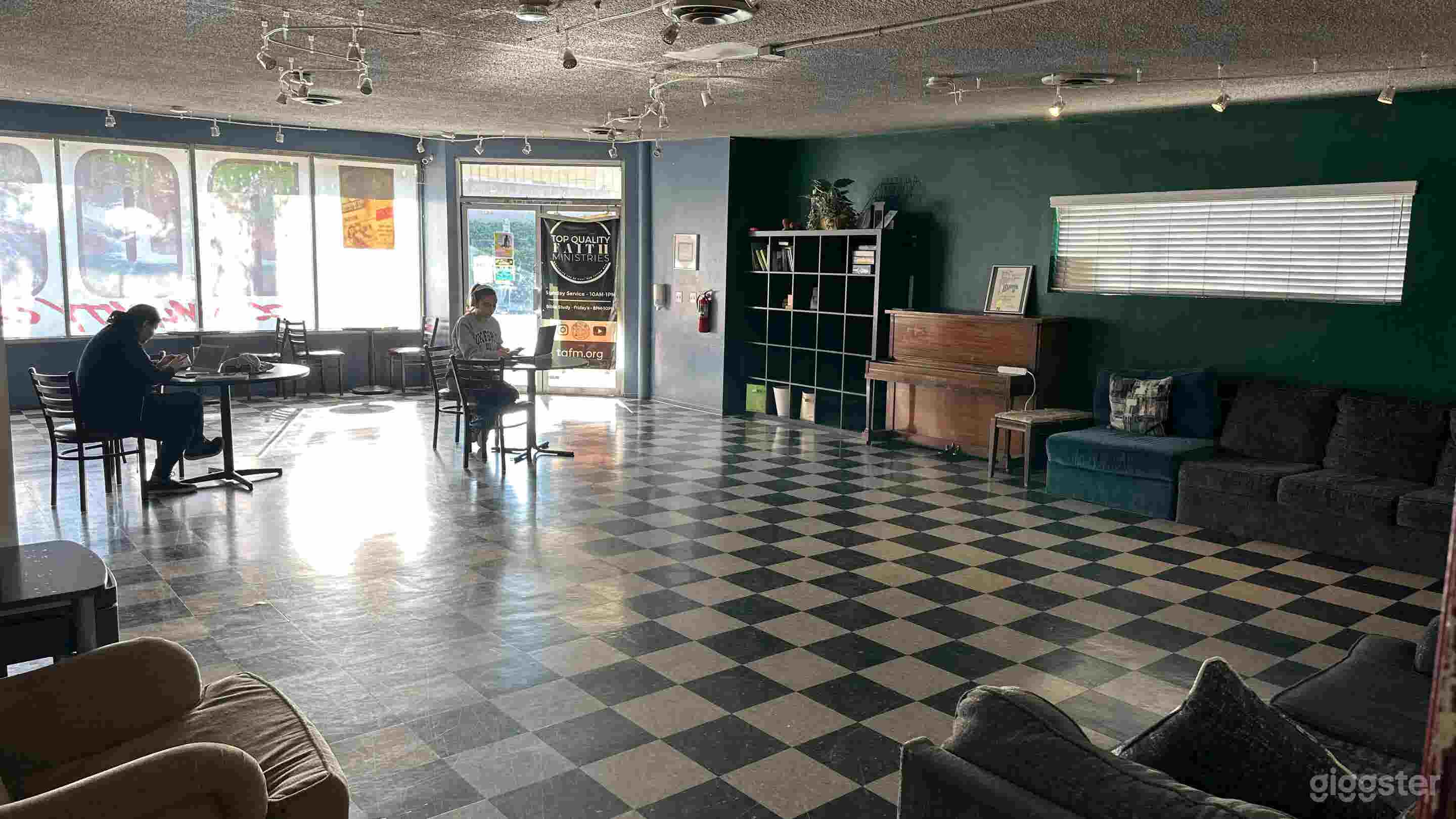 Historic Community Center Cafe Exposed Brick, Tile Photo 2