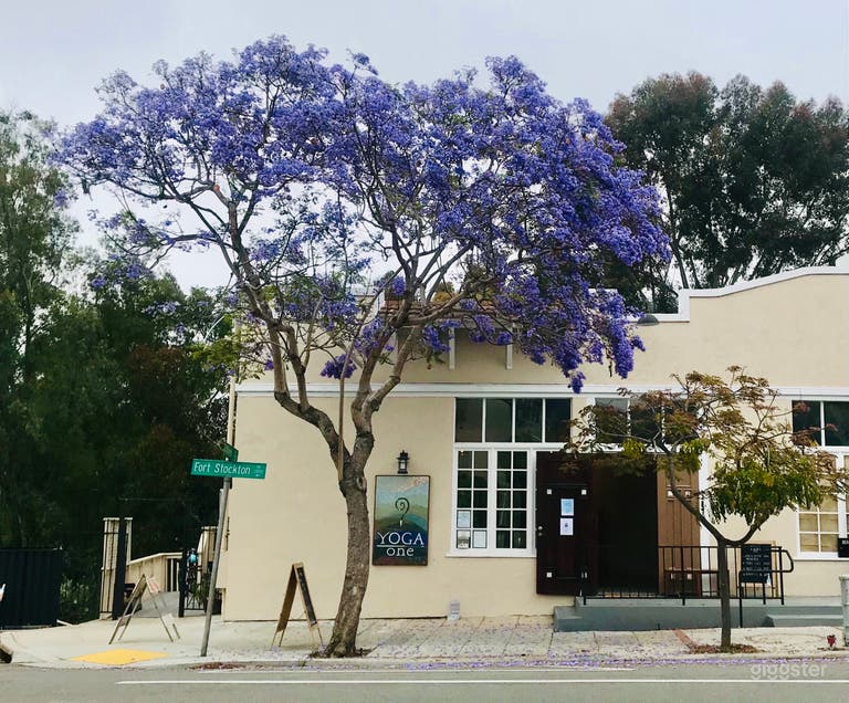  Front exterior with ample street parking and wheelchair ramp. 