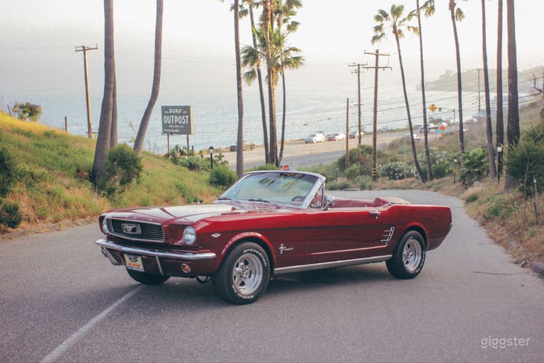 1966 Ruby Red Convertible Mustang 