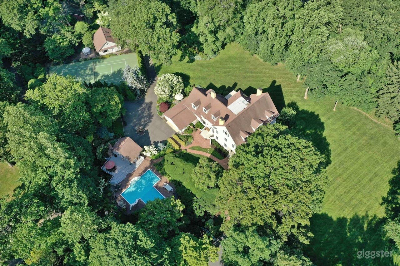 private setting on 2.9 acres of property