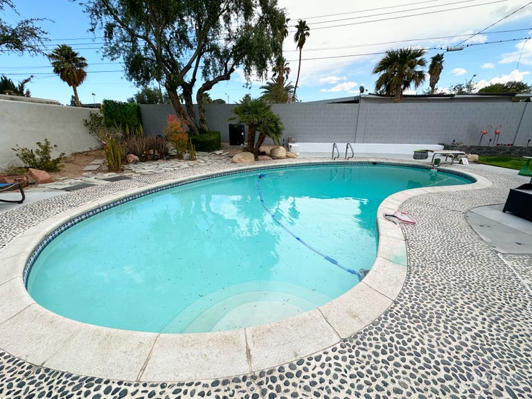   Pool/Furnished patio. 