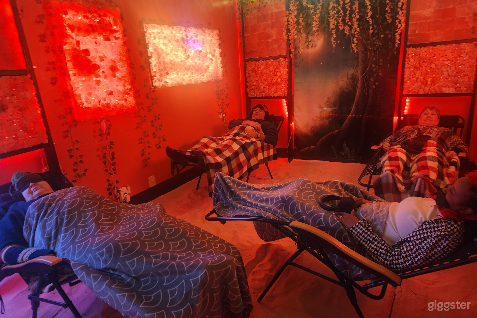 Salt Room with zero gravity chairs