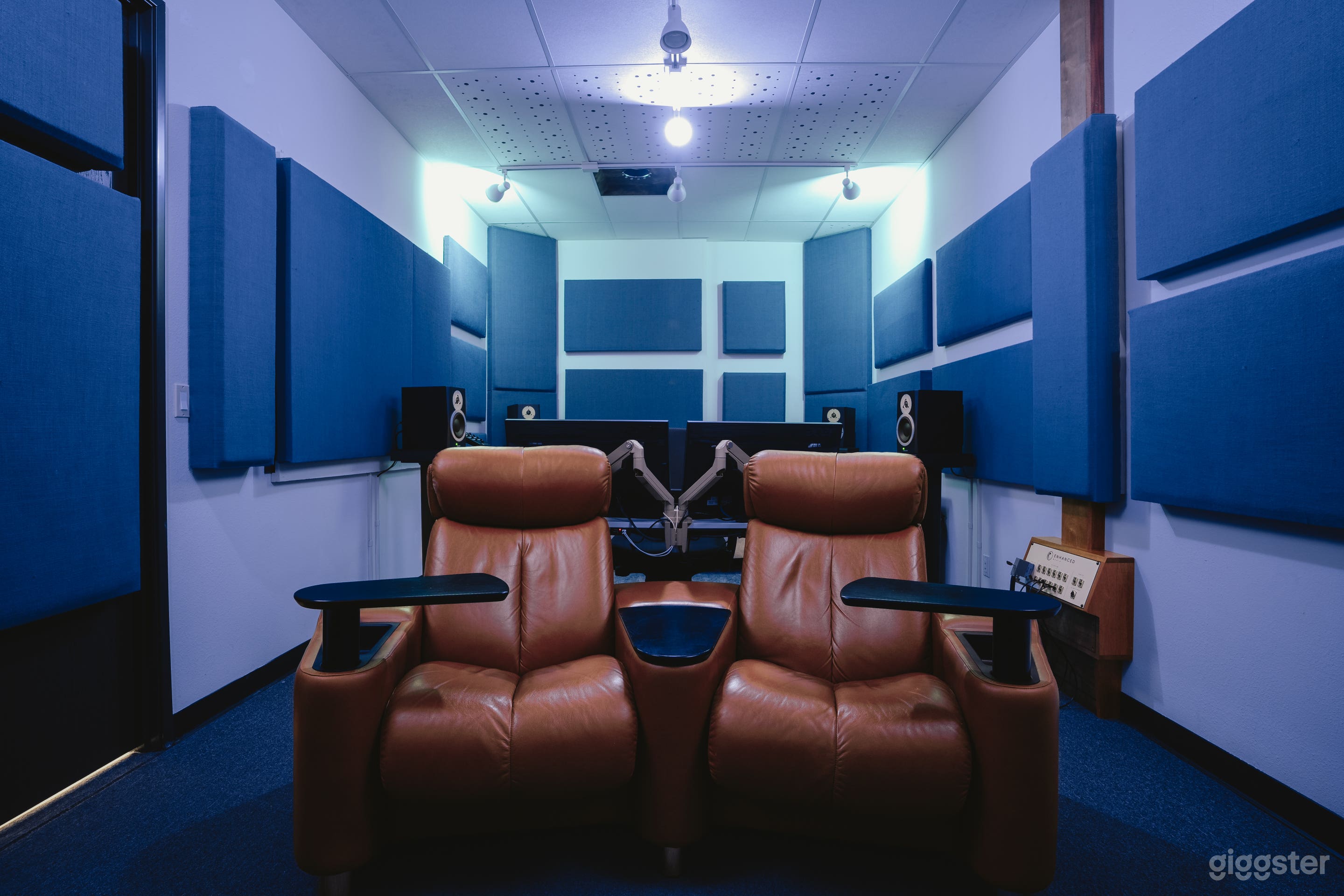 Our 7.1 mix room that is equipped with all the latest plug ins is ready at your fingertips. 