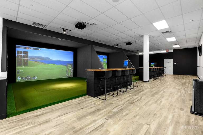  Espacio Lounge para Eventos con Simulador de Golf en Cinnaminson 