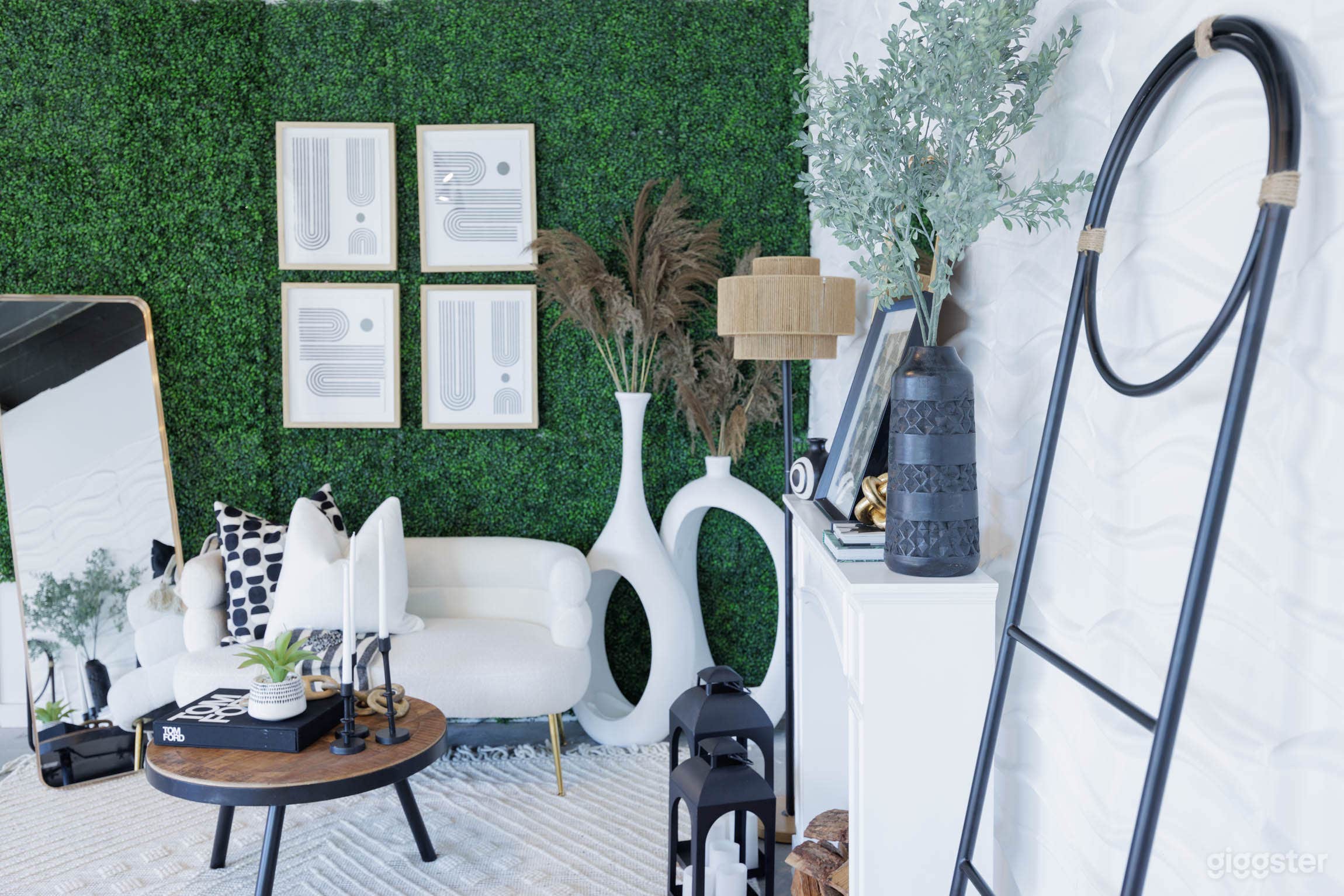 Modern Set Now Converted into Christmas for the Season