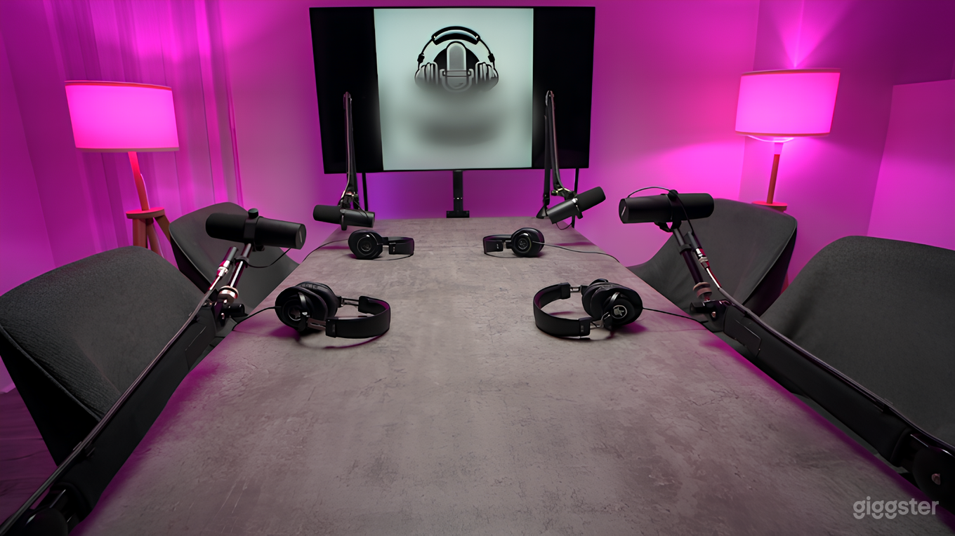 Studio 1: Podcast Table Scene Photo 1