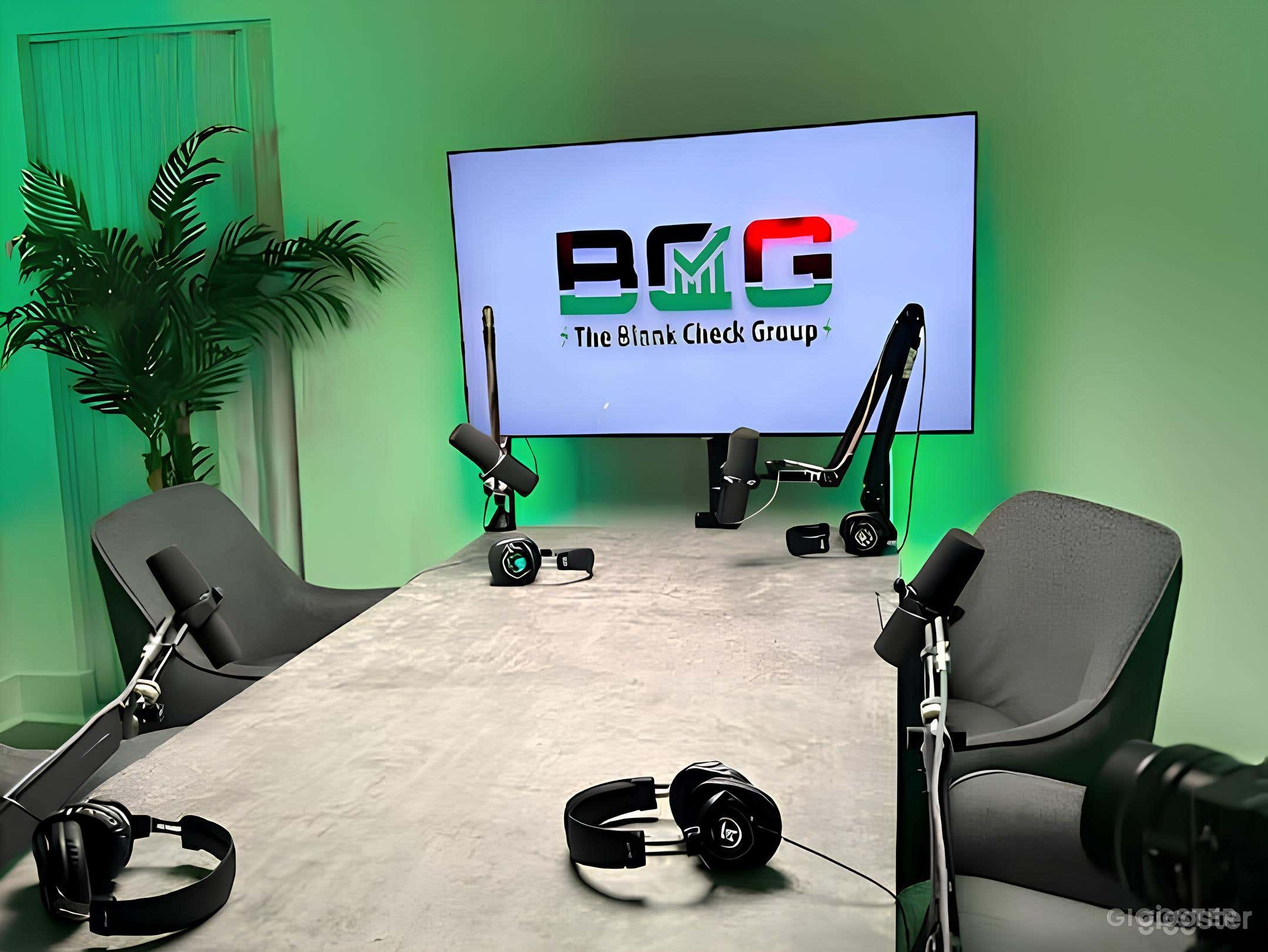 Studio 1: Podcast Table Scene Photo 2