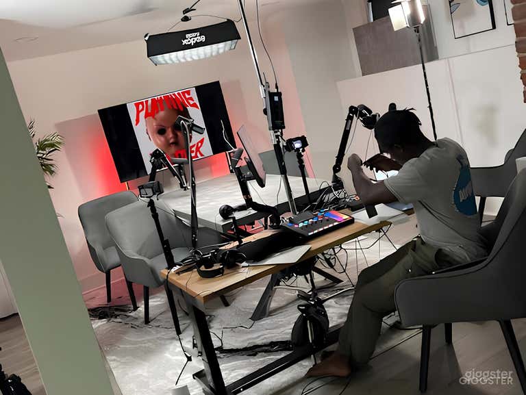  Studio 1: Podcast Table Scene 